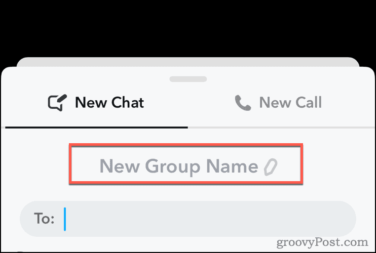 Editați numele grupului în Snapchat