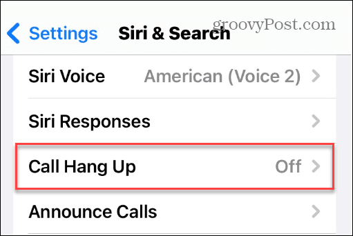 Închideți apelurile telefonice și FaceTime cu Siri