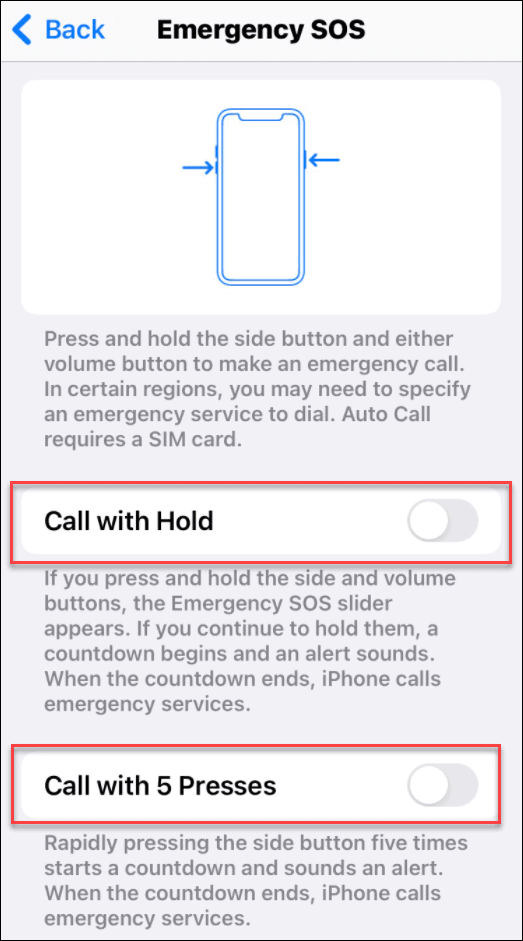 preveniți apelurile accidentale la 911 pe iPhone
