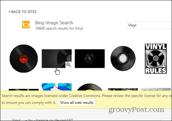 Căutare de imagini Bing
