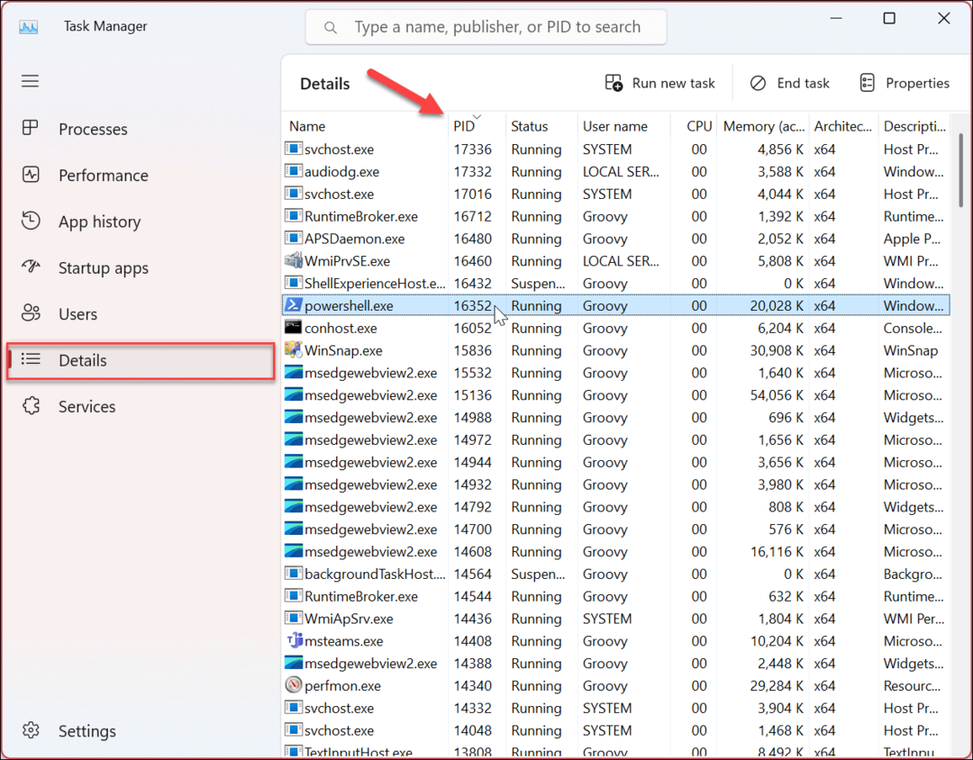 Cum să găsiți ID-ul de proces pentru aplicații pe Windows 11
