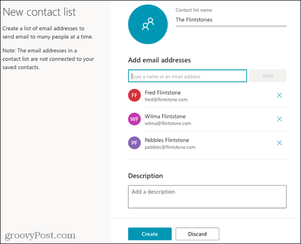 Configurați o nouă listă de contacte în Outlook