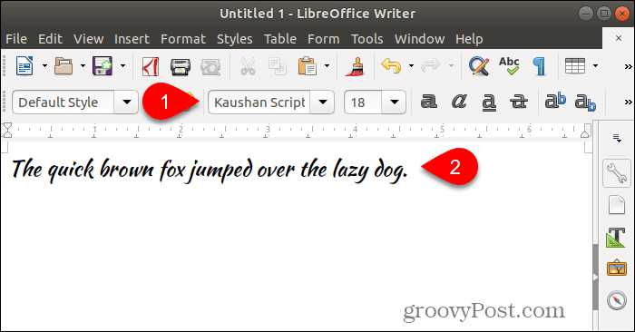 Utilizarea de fonturi noi în LibreOffice Writer