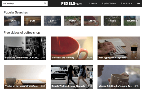 Videoclipurile Pexels simplifică căutarea cuvintelor cheie pentru înregistrări video.