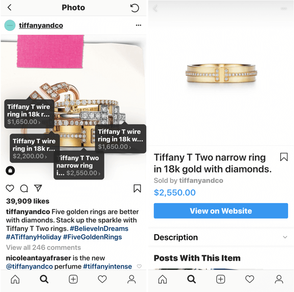 Cum să vă îmbunătățiți fotografiile de pe Instagram, postarea de imagini cumpărabile de către Tiffany & Co.