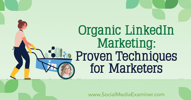 Marketing organic pe LinkedIn: tehnici dovedite pentru specialiștii în marketing: examinator de rețele sociale