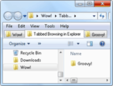 navigare cu file în Windows 7 Explorer