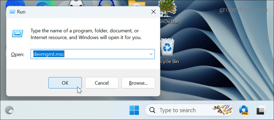 Deschideți Manager dispozitive pe Windows 11
