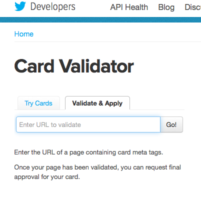 validator card twitter