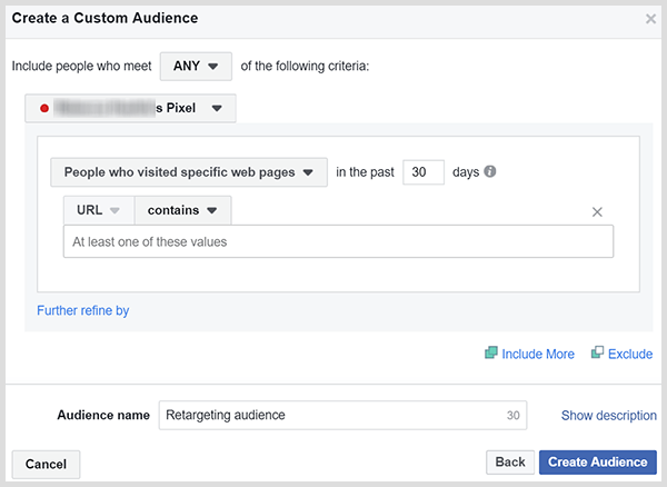 Audiențele personalizate de pe Facebook pot reorienta persoanele care v-au vizitat pagina de vânzări sau produs.