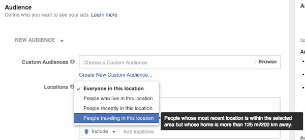direcționarea anunțurilor pe facebook