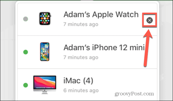 icloud elimina Apple Watch x