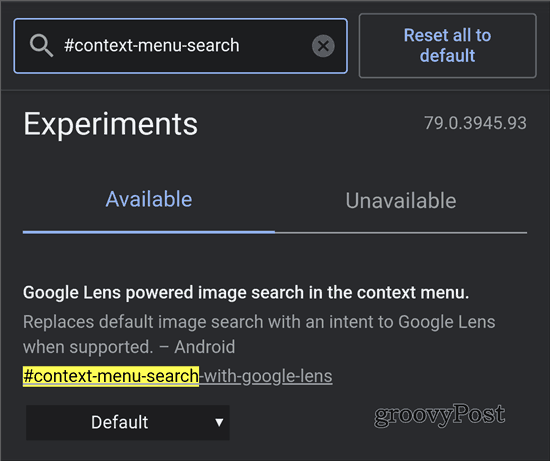 Activare căutare Chrome Lens Google