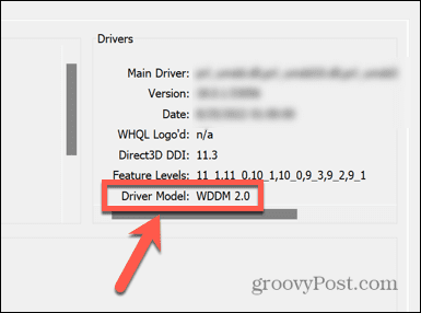 model de driver pentru Windows 11 dxdiag