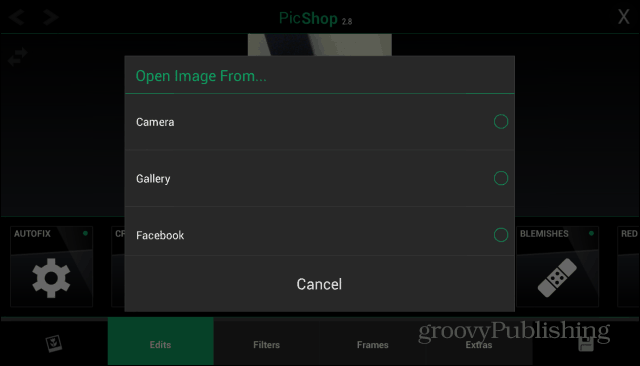 PicShop imagine de încărcare Android
