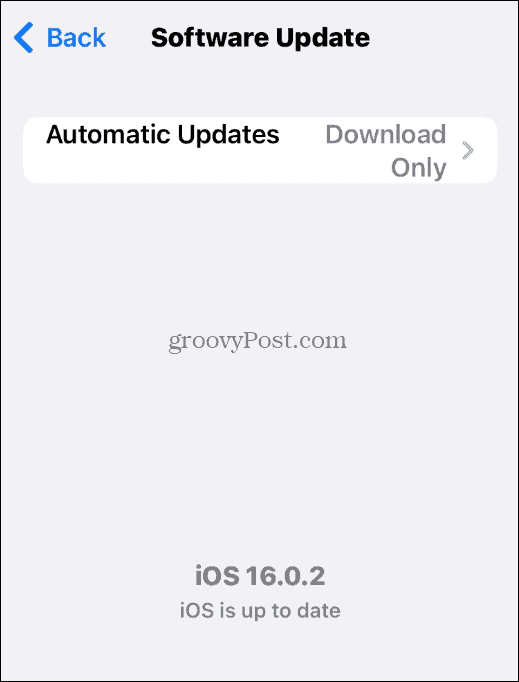 Actualizări software iPhone