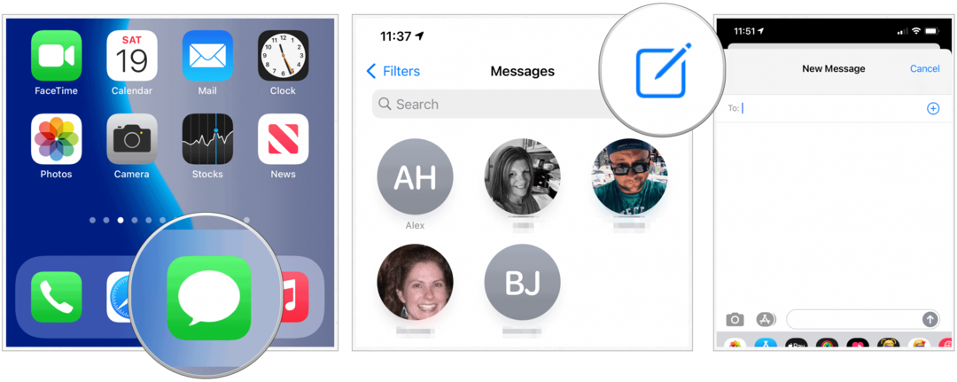 iOS 14 creează un mesaj de grup
