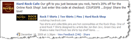 Hard Rock Cafe pe Facebook