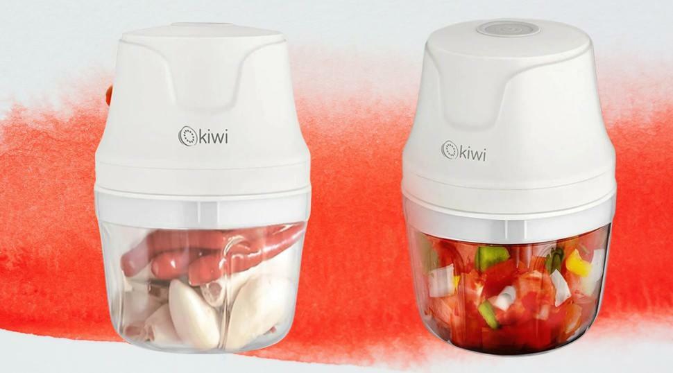 Kiwi Kc8203 Blender reîncărcabil pentru tocator de alimente cu 3 lame