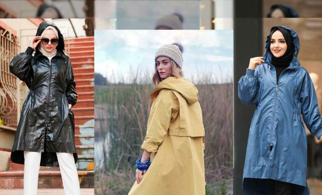 Cele mai stilate haine de ploaie împotriva ploilor bruște! Modele de haine de ploaie din 2022