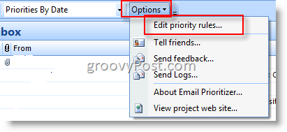 Prioritizator de e-mail Microsoft:: groovyPost.com