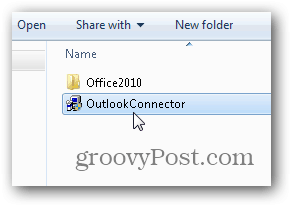 Outlook.com Outlook Hotmail Connector - Lansați programul de instalare outlookconnector.exe