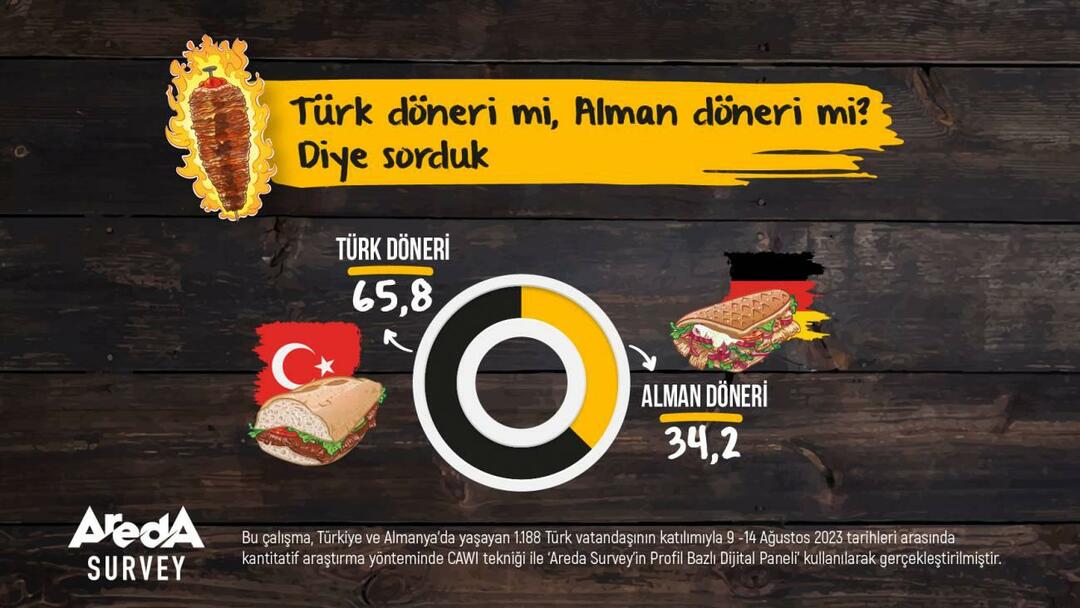 Sondaj Areda cercetat: Doner turc sau Doner german?