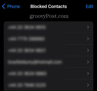 iPhone a blocat lista de contacte