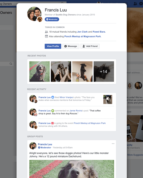 Facebook a lansat oficial profiluri de membri cu detalii specifice grupului pentru a ajuta la consolidarea comunităților din cadrul grupurilor.