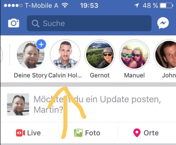 Se pare că Facebook permite acum ca anumite pagini să partajeze Poveștile Facebook.