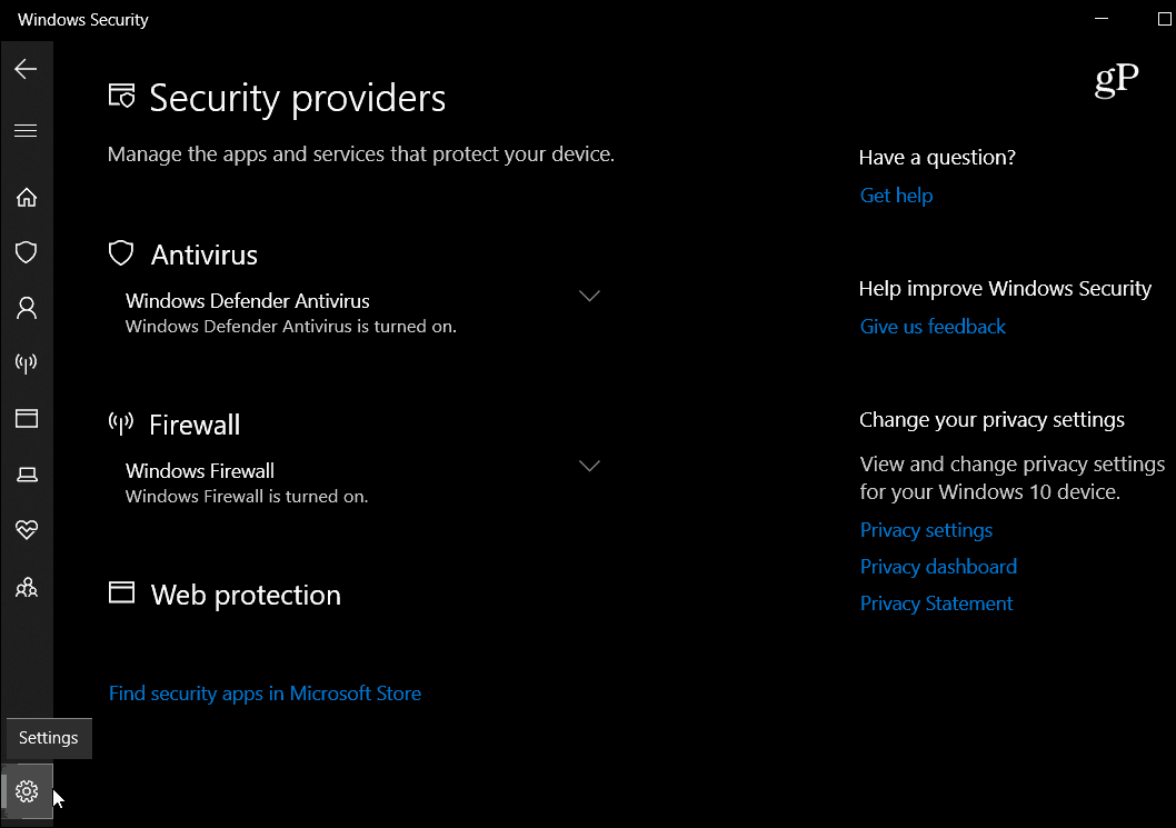 Ce este nou cu Windows 10 octombrie 2018 Actualizare Setări de securitate