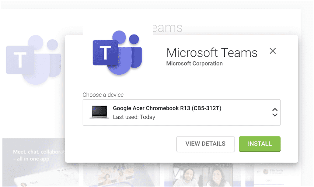  utilizați echipe Microsoft pe un Chromebook