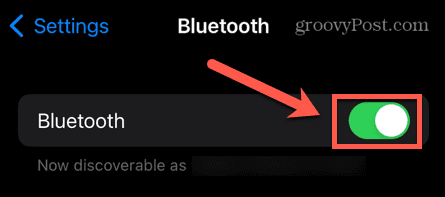 iphone bluetooth activat
