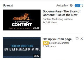  Anunțul dvs. YouTube ca videoclip sponsorizat.