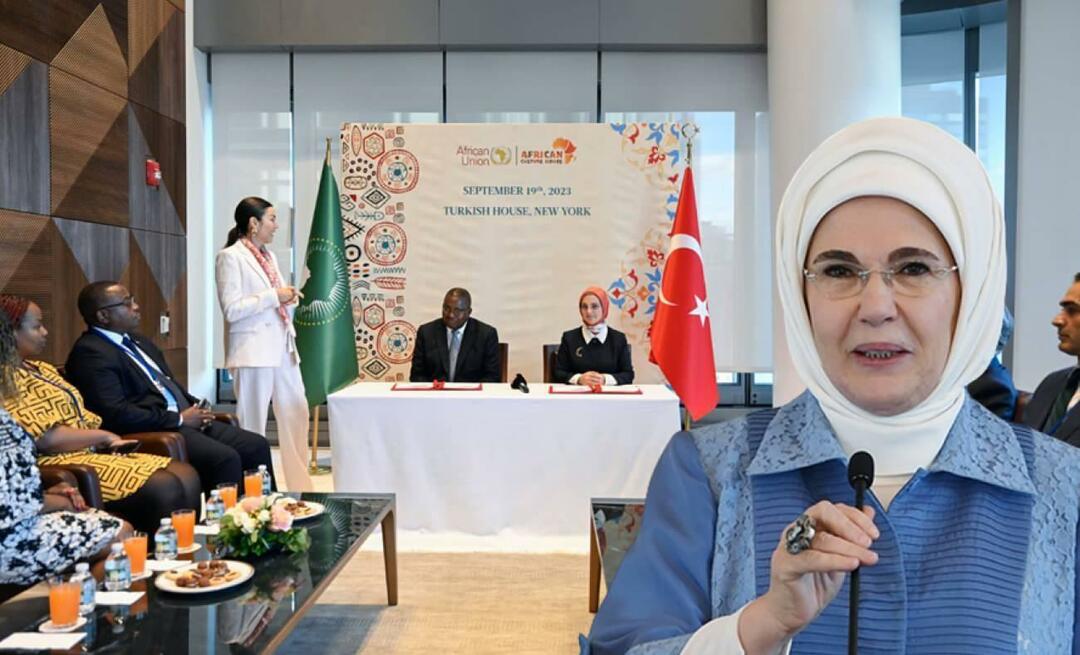 A fost semnat un memorandum de înțelegere între Asociația Casei Culturii Africane și Uniunea Africană!Emine Erdoğan...