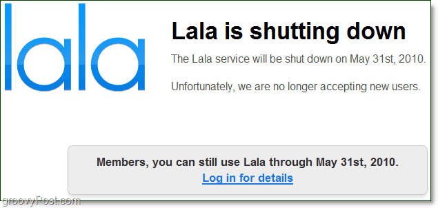 LaLa.com închide și trece domnii pe iTunes [groovyNews]