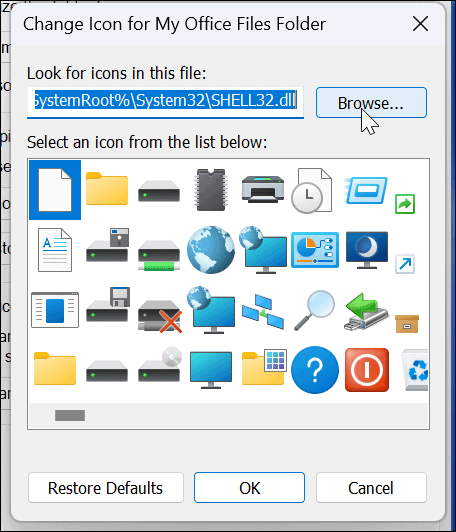 Personalizați pictogramele sistemului Windows 11