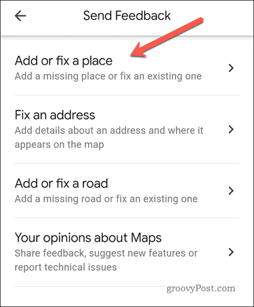 Trimiteți feedback în Google Maps pe mobil