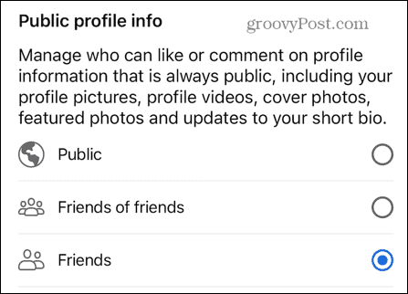 informații de profil public pe facebook