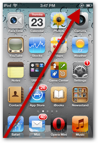 IPhone sau iPod Touch: Dezactivați orientarea automată