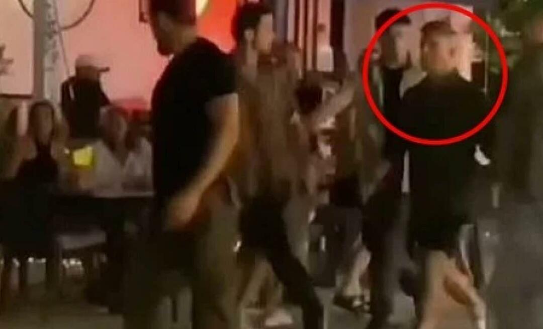 Imagine interesantă de la Özcan Deniz pe străzile din Alaçatı: s-a plimbat cu 10 bodyguarzi