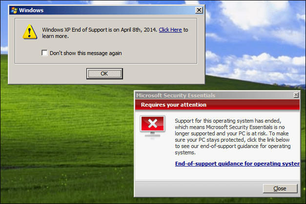 Microsoft Actualizarea Elementelor de securitate XP pentru o perioadă limitată de timp