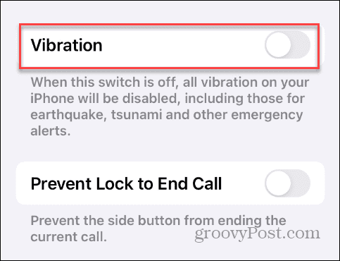 Dezactivați vibrația pe iPhone
