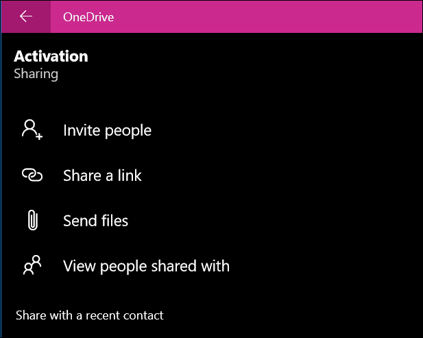 Ferestrele aplicației OneDrive 10 8