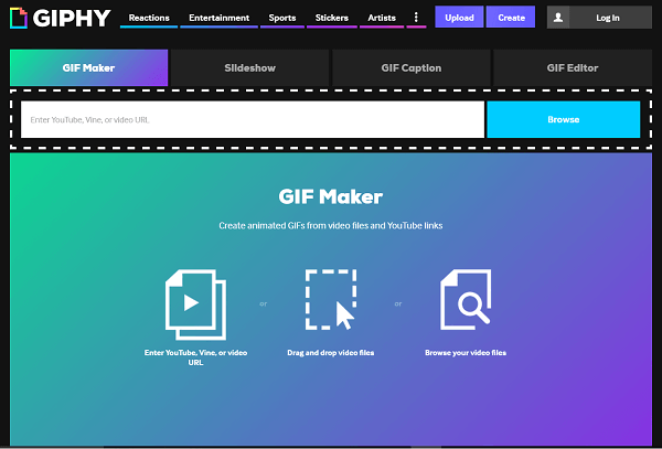 Căutați sau creați propriile GIF-uri cu Giphy.