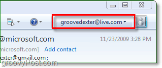 conectați-vă la ferestrele live prin Windows Live Mail