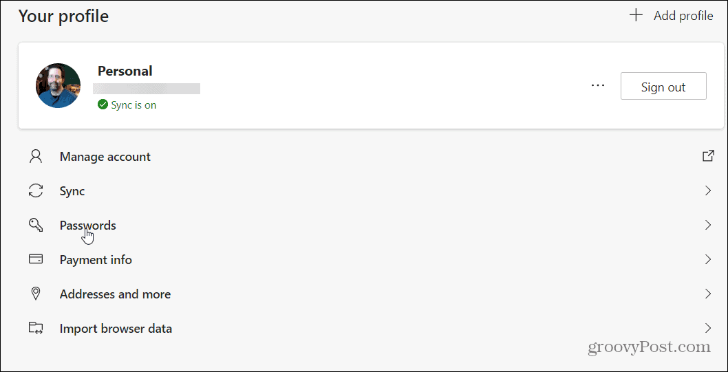 Cum să vizualizați parolele salvate în Microsoft Edge