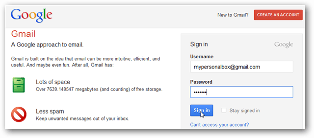 autentificare gmail
