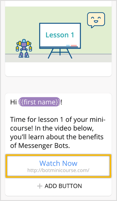 creați o secvență pentru Messenger bot cu Chatfuel