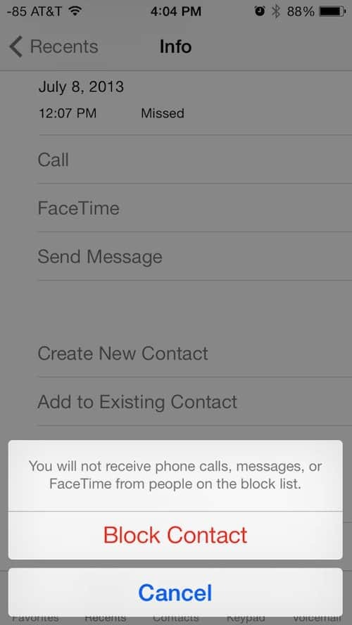 Apple iOS 7 adaugă posibilitatea de a bloca apelurile și textele nedorite